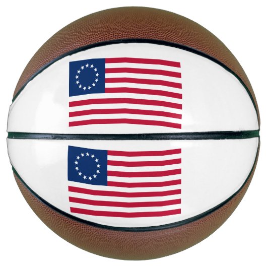 Betsy Ross American Flag Basketbal (Voorkant)
