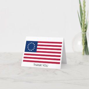 Betsy Ross American Flag Bedankkaart
