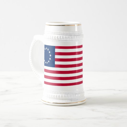 Betsy Ross American Flag Bierpul (Voorkant links)