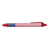 Betsy Ross American Flag Blauwe Inkt Pen (Bovenkant)