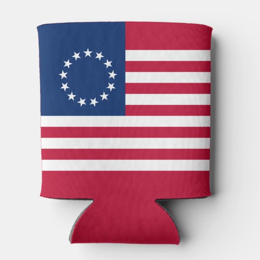 Betsy Ross American Flag Blikjeskoeler (Achterkant)