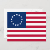 Betsy Ross American Flag Briefkaart (Voorkant / Achterkant)