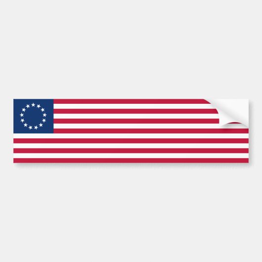 Betsy Ross American Flag Bumpersticker (Voorkant)