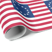 Betsy Ross American Flag Cadeaupapier (Rol Hoek)