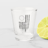  Betsy Ross American Flag Glass Shot Glas (Voorkant)