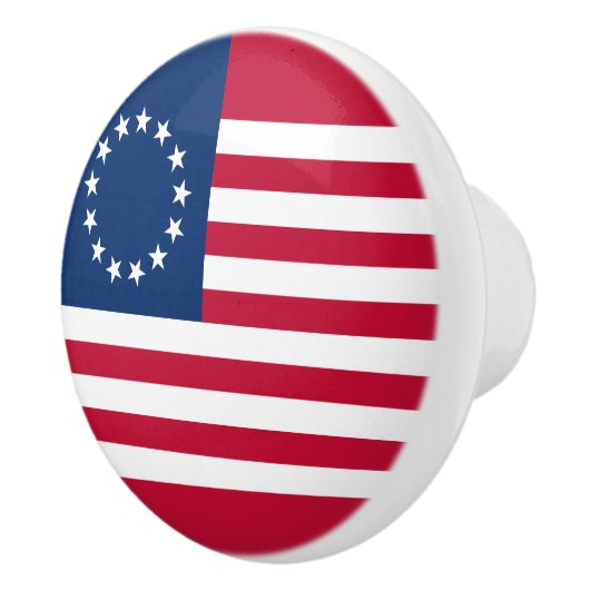 Betsy Ross American Flag Keramische Knop (Rechts)