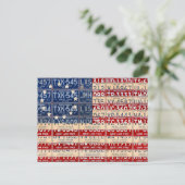 Betsy Ross American  Flag License Bord Art Briefkaart (Staand voorkant)