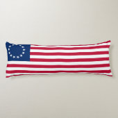 Betsy Ross American Flag Lichaamskussen (Achterkant)