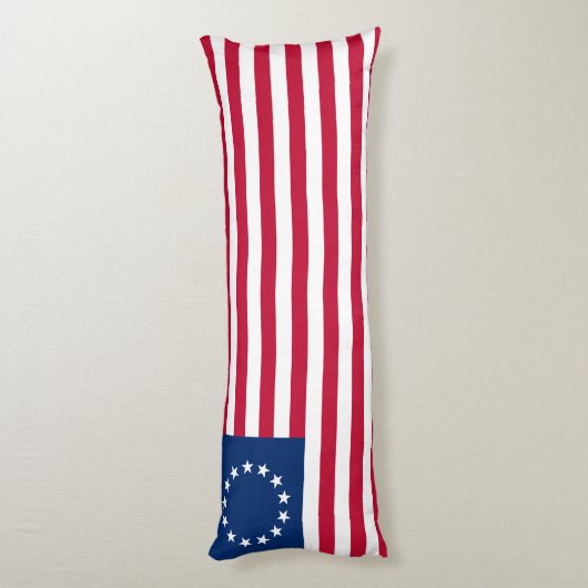 Betsy Ross American Flag Lichaamskussen (Achterkant (Verticaal))