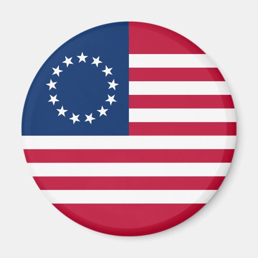Betsy Ross American Flag Magneet (Voorkant)