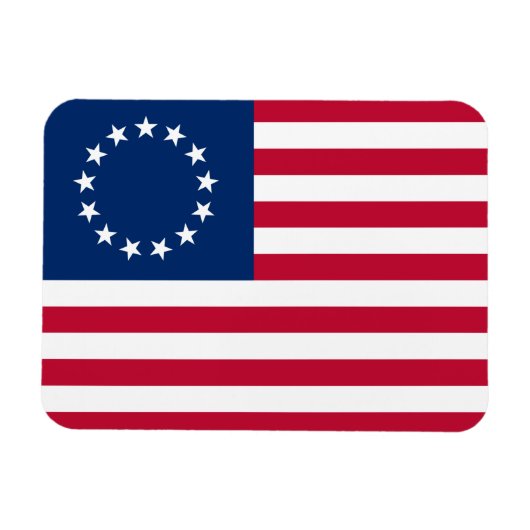 Betsy Ross American Flag Magneet (Horizontaal)