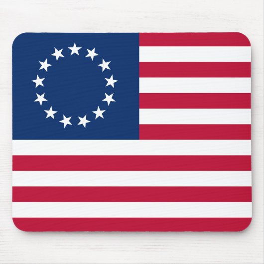 Betsy Ross American Flag Muismat (Voorkant)