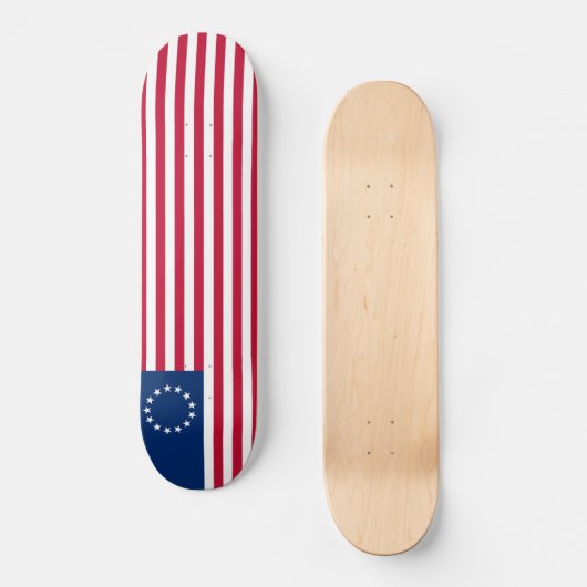 Betsy Ross American Flag Persoonlijk Skateboard (Voorkant)