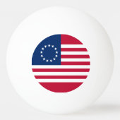 Betsy Ross American Flag Pingpongbal (Voorkant)