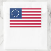 Betsy Ross American Flag Rechthoekige Sticker (Tas)