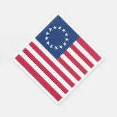 Betsy Ross American Flag Servet (Hoek)