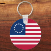 Betsy Ross American Flag Sleutelhanger (Voorkant)