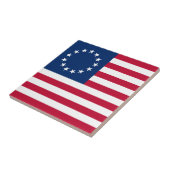 Betsy Ross American Flag Tegeltje (Zijkant)