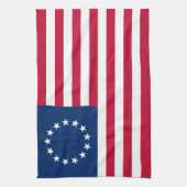 Betsy Ross American Flag Theedoek (Verticaal)