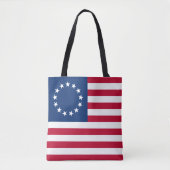 Betsy Ross American Flag Tote Bag (Voorkant)