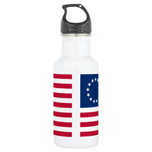 Betsy Ross American Flag Waterfles (Achterkant)