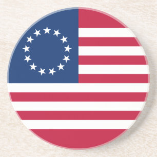 Betsy Ross American Flag Zandsteen Onderzetter