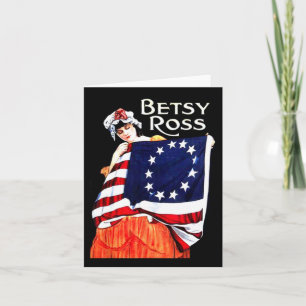 Betsy Ross Amerikaanse Vlag 1776 Art 4th of July G Kaart