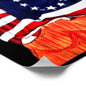 Betsy Ross Amerikaanse Vlag 1776 Art 4th of July G Poster (Hoek)