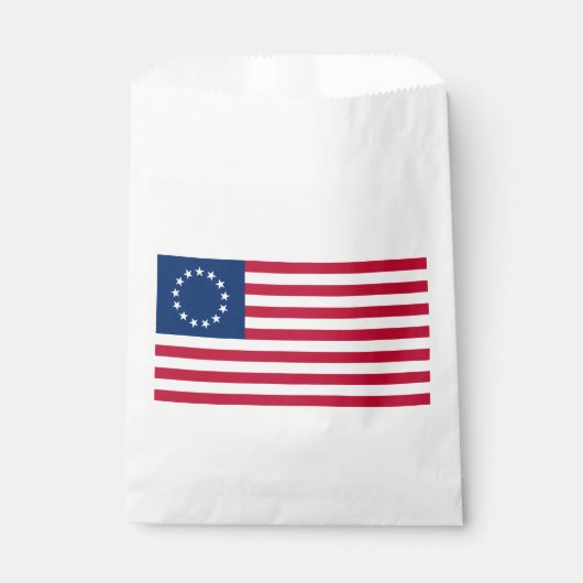 Betsy Ross Amerikaanse vlag Bedankzakje (Voorkant)