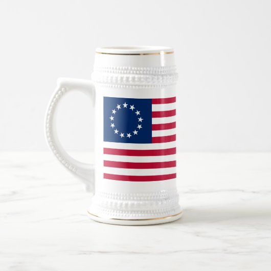 Betsy Ross Amerikaanse vlag Bierpul (Links)
