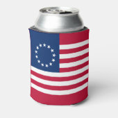 Betsy Ross Amerikaanse vlag Blikjeskoeler (Blikje Achterkant)