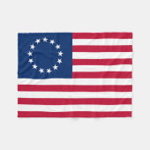Betsy Ross Amerikaanse vlag Fleece Deken (Voorkant (Horizontaal))