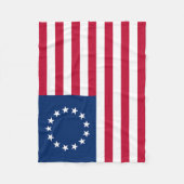 Betsy Ross Amerikaanse vlag Fleece Deken (Voorkant)