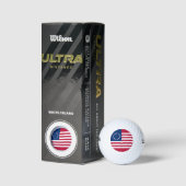 Betsy Ross Amerikaanse vlag Golfballen (Verpakking)