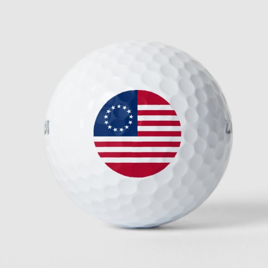 Betsy Ross Amerikaanse vlag Golfballen (Voorkant)