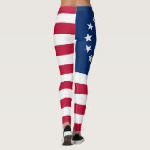 Betsy Ross Amerikaanse vlag Leggings (Achterkant)
