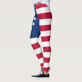 Betsy Ross Amerikaanse vlag Leggings (Links)