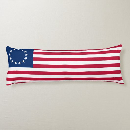 Betsy Ross Amerikaanse vlag Lichaamskussen (Achterkant)