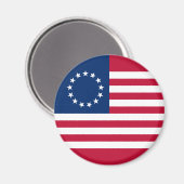 Betsy Ross Amerikaanse vlag Magneet (Voorkant / Achterkant)