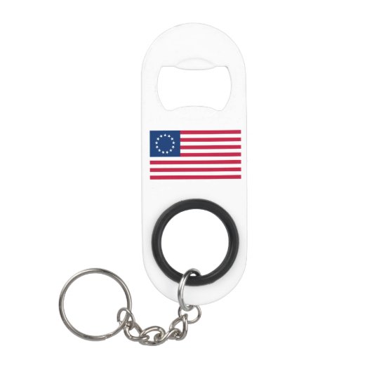 Betsy Ross Amerikaanse vlag Mini Flessenopener (Voorkant)