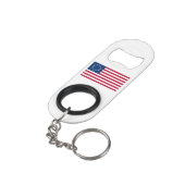Betsy Ross Amerikaanse vlag Mini Flessenopener (Achterkant Gekanteld)
