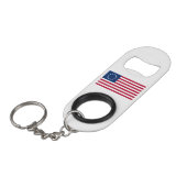 Betsy Ross Amerikaanse vlag Mini Flessenopener (Voorkant Gekanteld)