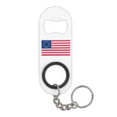 Betsy Ross Amerikaanse vlag Mini Flessenopener (Achterkant)