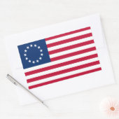 Betsy Ross Amerikaanse vlag Rechthoekige Sticker (Envelop)