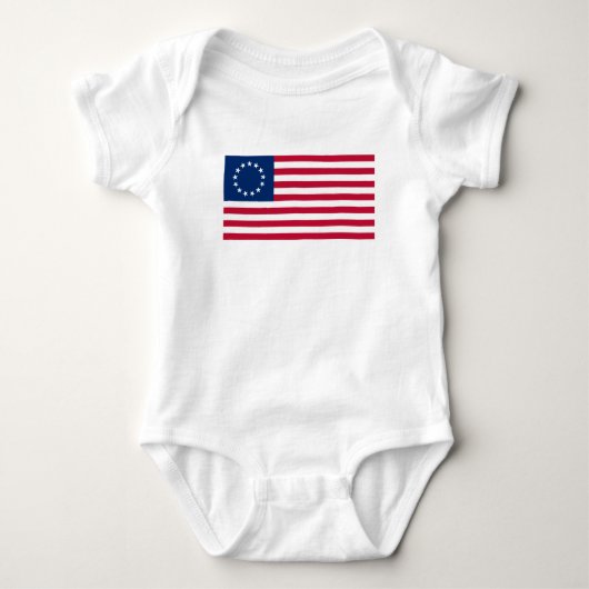 Betsy Ross Amerikaanse vlag Romper (Voorkant)