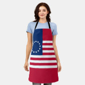 Betsy Ross Amerikaanse vlag Schort (Gedragen)