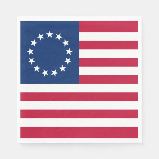 Betsy Ross Amerikaanse vlag Servet (Voorkant)