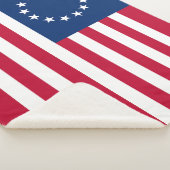Betsy Ross Amerikaanse vlag Sherpa Deken (3/4)