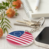 Betsy Ross Amerikaanse vlag Sleutelhanger (Voorkant Rechts)