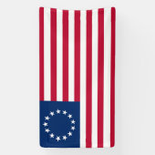Betsy Ross Amerikaanse vlag Spandoek (Verticaal)
